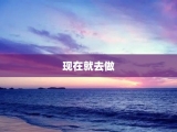 现在就去做