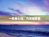 一枚春心远，几许相思寒