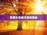 完美也是被冷落的理由