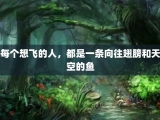 每个想飞的人，都是一条向往翅膀和天空的鱼