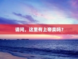 请问，这里有上帝卖吗？
