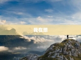 我在想
