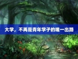 大学，不再是青年学子的唯一出路