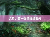 六月，留一份清浅给时光