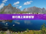 前行路上需要智慧