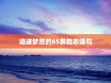 追逐梦想的65条励志语句