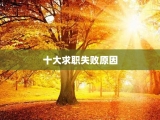 十大求职失败原因