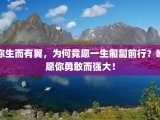 你生而有翼，为何竟愿一生匍匐前行？唯愿你勇敢而强大！