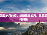 流经岁月的痕，追随记忆的风，果敢坚持的毅