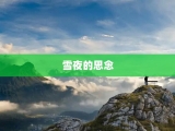 雪夜的思念