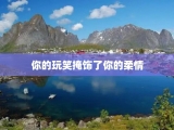 你的玩笑掩饰了你的柔情