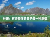 林萧：有诗陪伴的日子是一种幸福