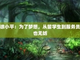 徐小平：为了梦想，从留学生到服务员也无妨