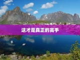 这才是真正的高手