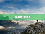 唯美哲理句子