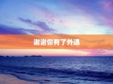 谢谢你有了外遇