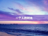 一个人的时光
