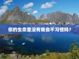 你的生命里没有我会不习惯吗？