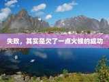 失败，其实是欠了一点火候的成功