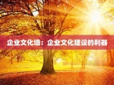 企业文化墙：企业文化建设的利器