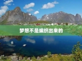 梦想不是编织出来的