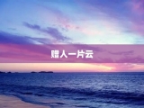 赠人一片云