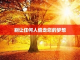 别让任何人偷走您的梦想