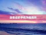 深夜你的手机为谁而开
