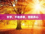 文学，不能养家，但能养心