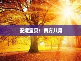 安妮宝贝：南方八月
