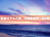 我奋斗了十八年，才能够和你一起K歌