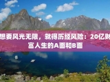 想要风光无限，就得历经风险：20亿财富人生的A面和B面