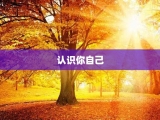 认识你自己
