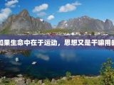 如果生命中在于运动，思想又是干嘛用的