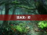 沈从文：灯