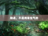 相遇，不是用来生气的