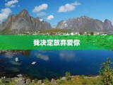 我决定放弃爱你