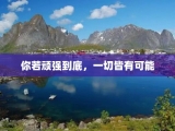 你若顽强到底，一切皆有可能
