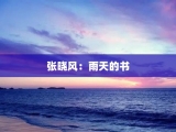 张晓风：雨天的书