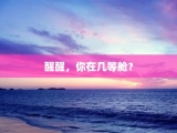 醒醒，你在几等舱？