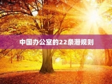 中国办公室的22条潜规则