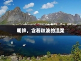 明眸，含着秋波的温柔