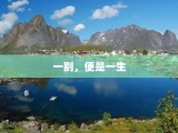 一别，便是一生