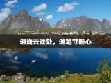 泪潇云涯处，逸笔寸断心