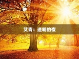 艾青：透明的夜