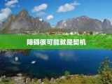 障碍很可能就是契机