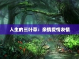 人生的三叶草：亲情爱情友情