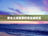 男女之间重要的是互相欣赏