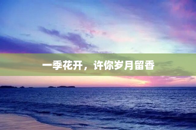 一季花开,许你岁月留香