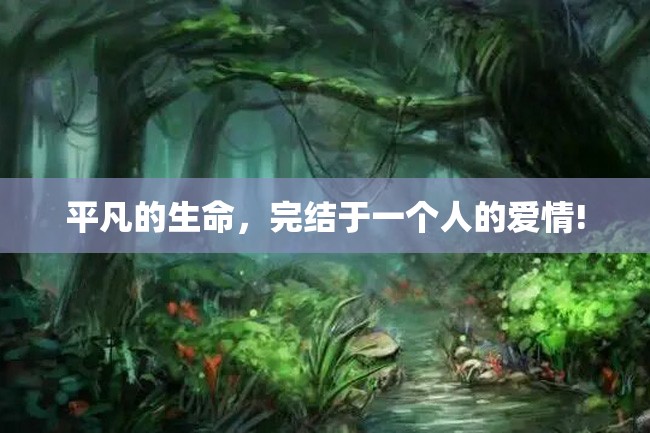 平凡的生命,完结于一个人的爱情!